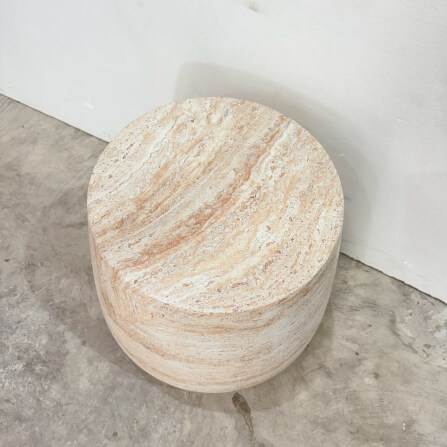 โต๊ะข้าง YFACTORY รุ่น FT121484 ลายหินทราเวอร์ทีน_1