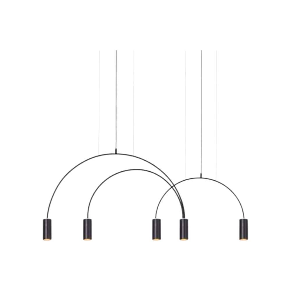 ไฟช่อ Yfactory LP009998 ขนาด 110x48x15 ซม. สีดำ 5 หัว