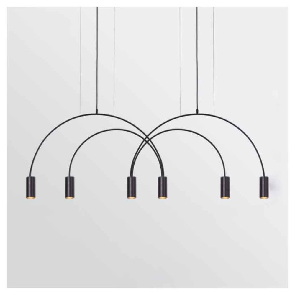 ไฟช่อ Yfactory LP009999 ขนาด 140x48x150 ซม. สีดำ 6 หัว