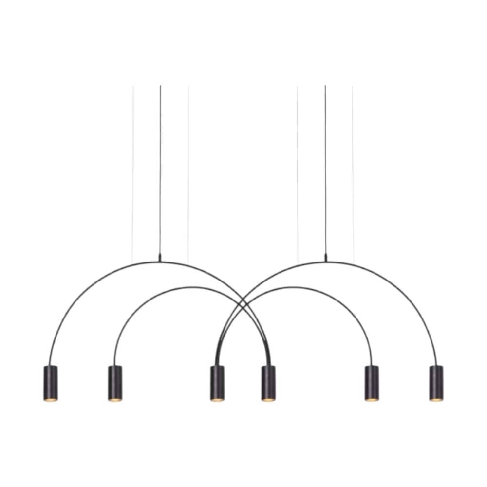 ไฟช่อ Yfactory LP009999 ขนาด 140x48x150 ซม. สีดำ 6 หัว