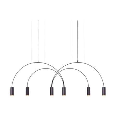 ไฟช่อ Yfactory LP009999 ขนาด 140x48x150 ซม. สีดำ 6 หัว_0