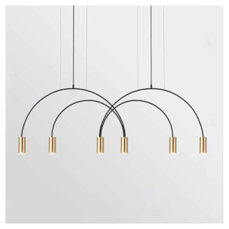 ไฟช่อ Yfactory LP010003 ขนาด 140x48x150 ซม. สีทอง 6 หัว_1