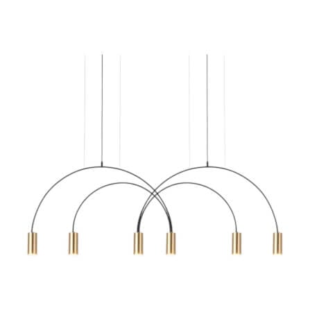 ไฟช่อ Yfactory LP010003 ขนาด 140x48x150 ซม. สีทอง 6 หัว_0