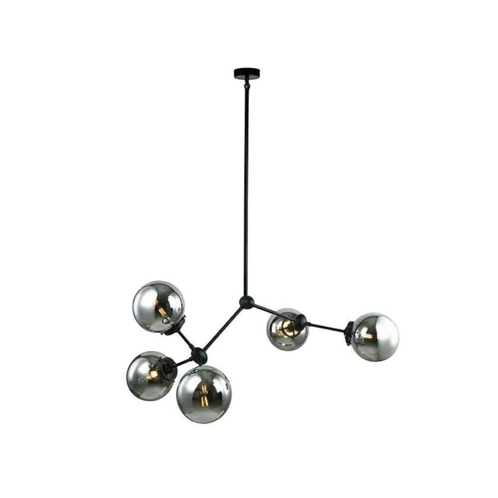 ไฟช่อ YFACTORY วัสดุแก้ว ขนาด 100X53X110 ซม. สีควันบุหรี่ 5 หัว_0