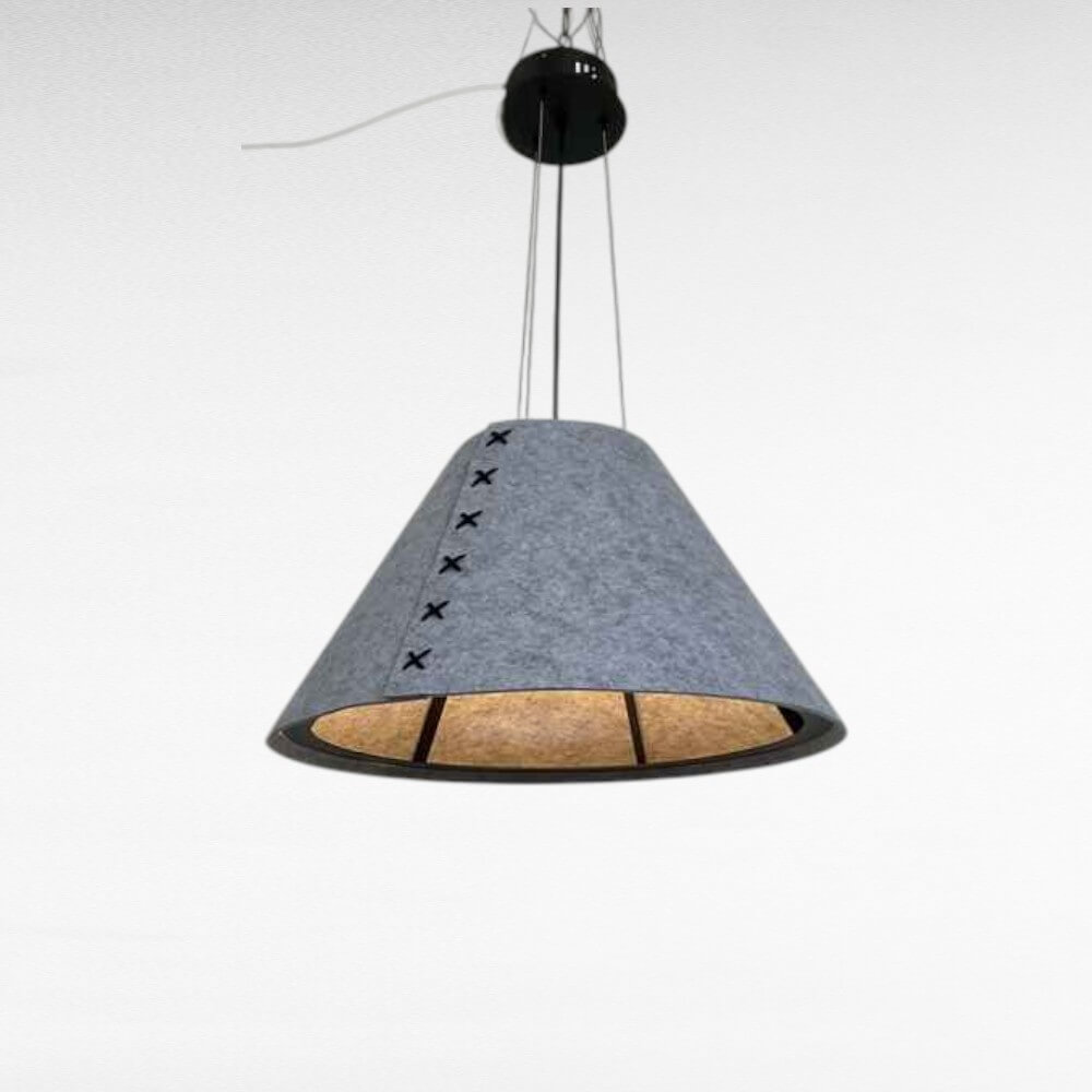 ไฟช่อ YFACTORY วัสดุผ้าสักหลาด ขนาด 60X60XH35 ซม. สีเทา 1 หัว_3