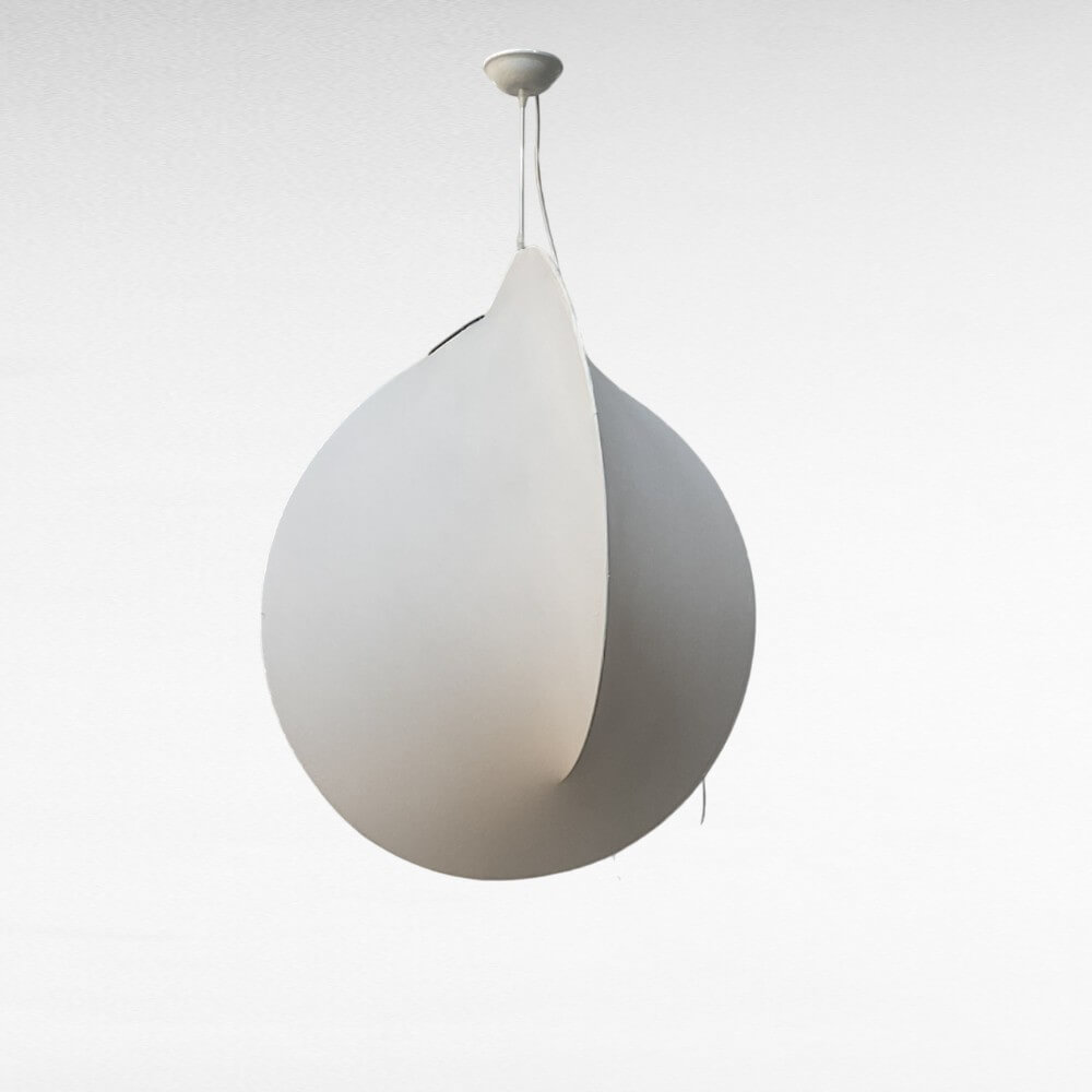 ไฟช่อ YFACTORY วัสดุผ้าไหมเคลือบบนโครงเหล็กคาร์บอน ขนาด 80X80XH100CM. สีขาว 1 หัว_2