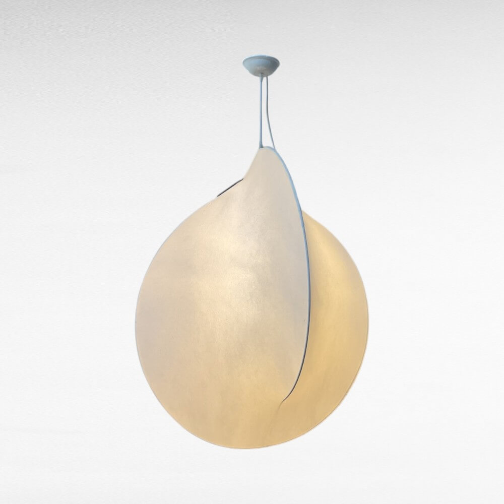 ไฟช่อ YFACTORY วัสดุผ้าไหมเคลือบบนโครงเหล็กคาร์บอน ขนาด 80X80XH100CM. สีขาว 1 หัว_3