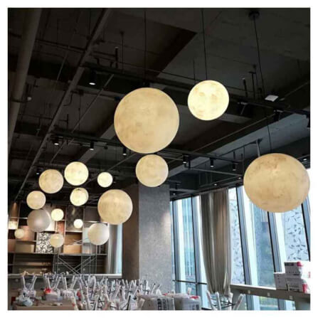 ไฟช่อ YFACTORY ลูกบอลเรซิ่น ขนาด 40X40XH40 ซม. สีเหลืองอ่อน 1 หัว_4