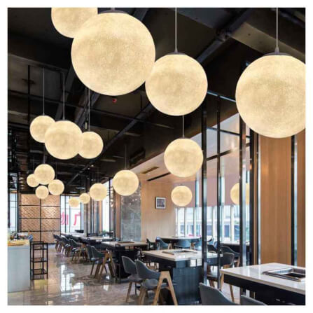 ไฟช่อ YFACTORY ลูกบอลเรซิ่น ขนาด 40X40XH40 ซม. สีเหลืองอ่อน 1 หัว_2