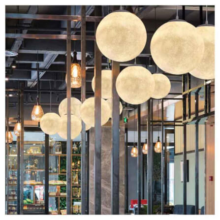 ไฟช่อ YFACTORY ลูกบอลเรซิ่น ขนาด 40X40XH40 ซม. สีเหลืองอ่อน 1 หัว_3