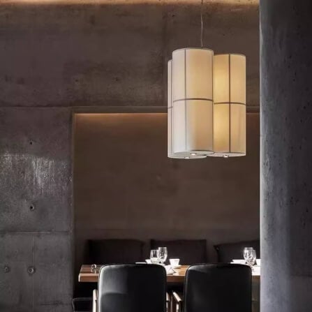 ไฟช่อ YFACTORY วัสดุผ้าสีขาวเสริมด้วยโครงเหล็ก ขนาด 40X45X35H ซม. 1 หัว_5