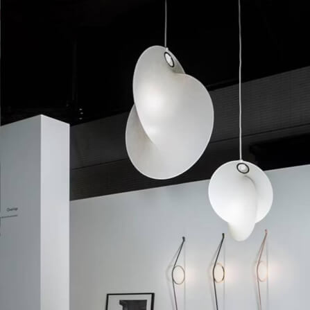 โคมไฟช่อ YFACTORY วัสดุผ้าไหมเคลือบบนโครงเหล็กคาร์บอน ขนาด 60X60XH80 CM. สีขาว 1 หัว_6