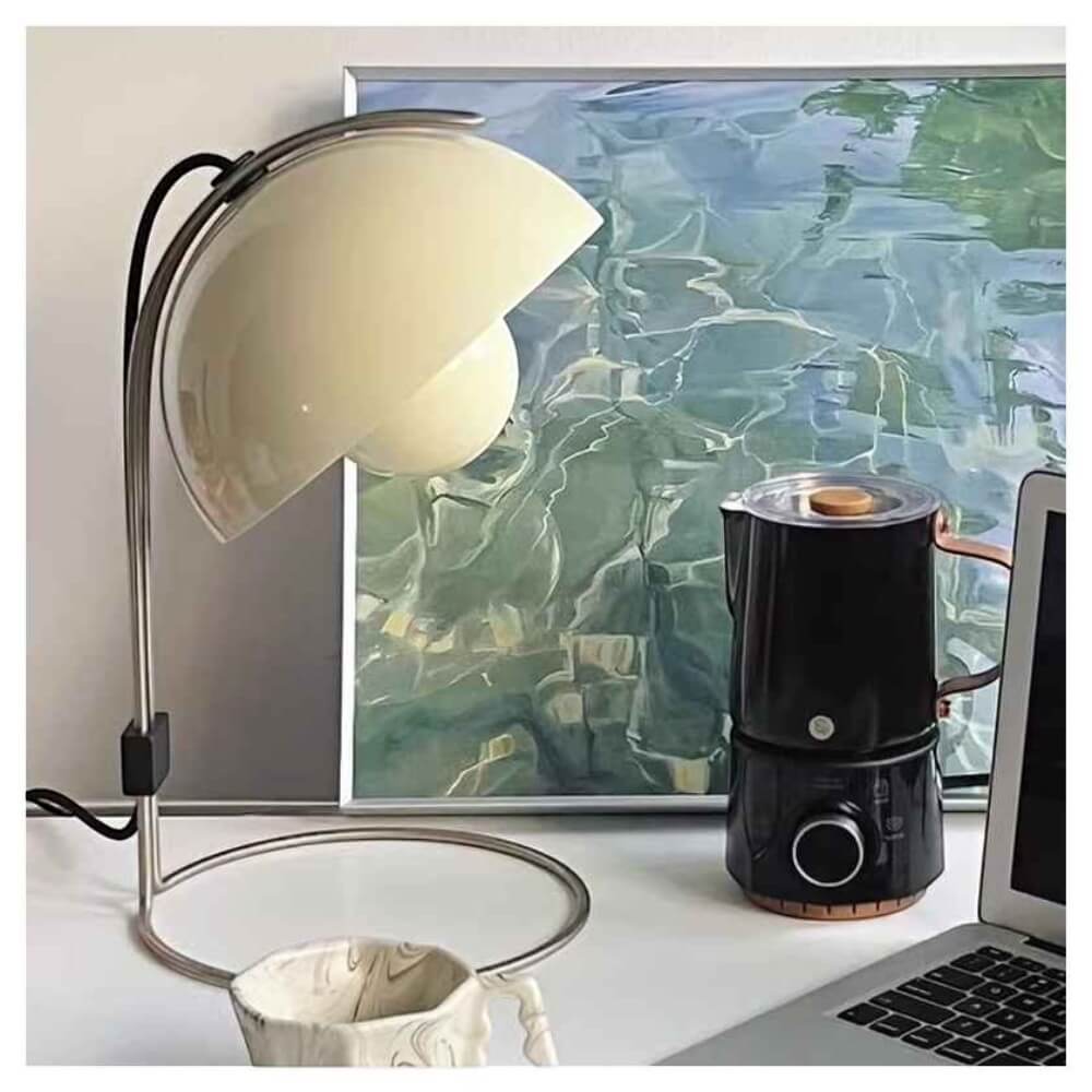 โคมไฟตั้งโต๊ะ YFACTORY LT122584 ขนาด 23x35x42 ซม. สีครีม