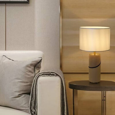 โคมไฟตั้งโต๊ะ YFACTORY LT122781 ขนาด 35x35x65 ซม. สีน้ำตาล_1