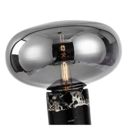 โคมไฟตั้งโต๊ะ YFACTORY รุ่น LT102232 ขนาด 32x32x38 ซม. แก้วสีเทาควันบุหรี่_7