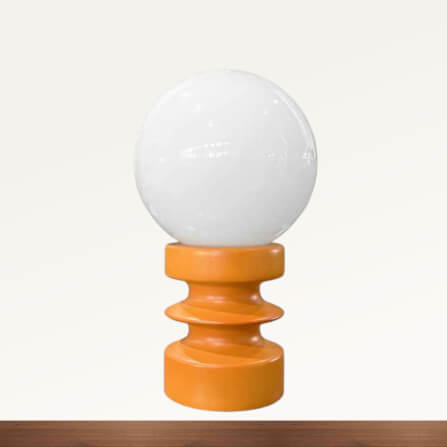 โคมไฟตั้งโต๊ะ YFACTORY รุ่น LT106888 ขนาด 15x15x25ซม. สีส้ม_5