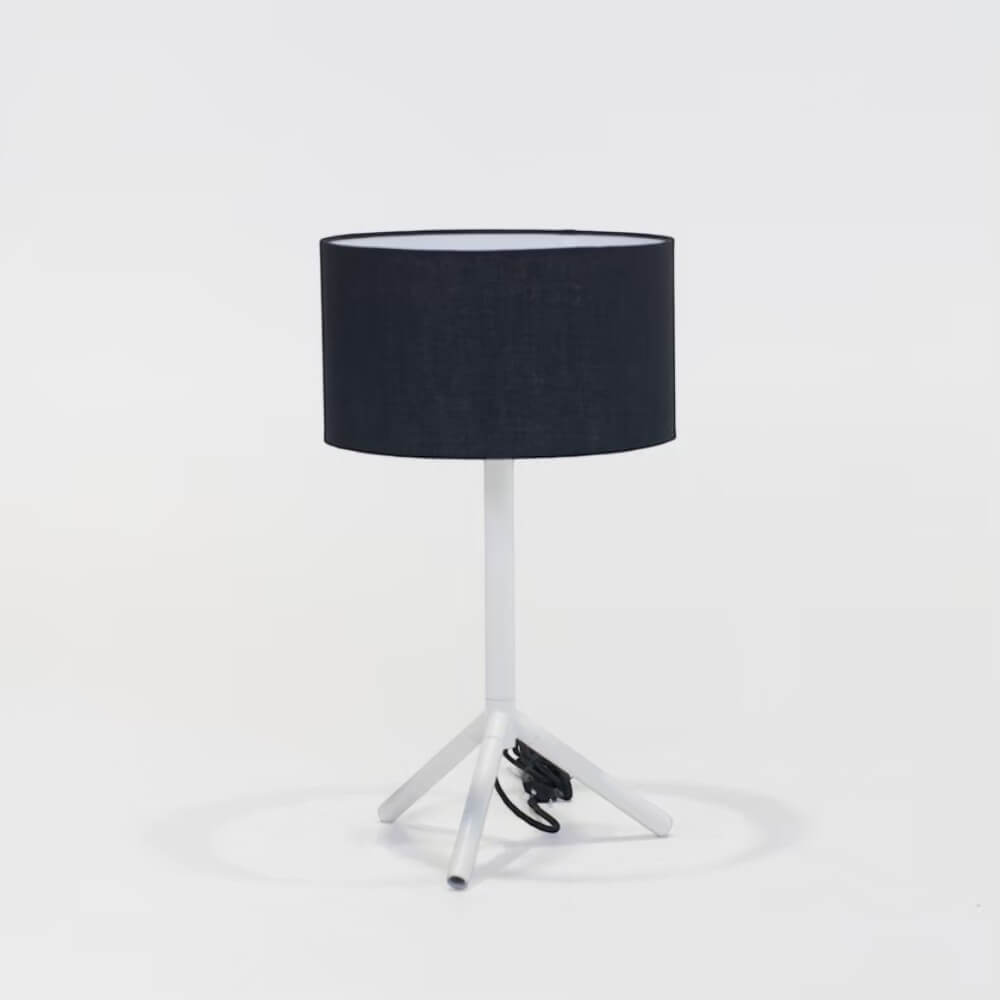 โคมไฟตั้งโต๊ะ YFACTORY รุ่น LT000068 ขนาด 30X30XH54 ซม. สีขาวมุก/โป๊ะโคมสีดำ_2