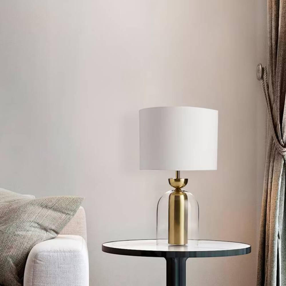 โคมไฟตั้งโต๊ะ YFACTORY  วัสดุแก้ว ขนาด 35x35xH60 ซม. สีบรอนซ์_2