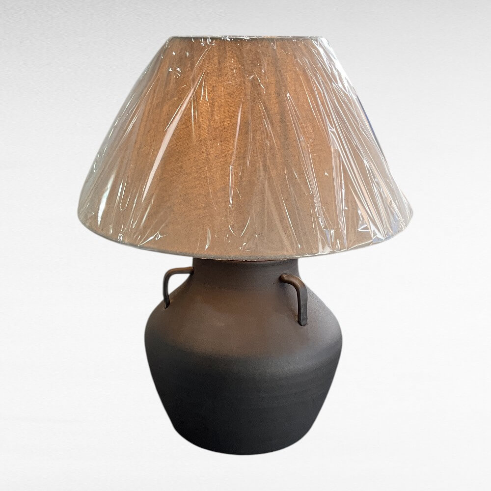 โคมไฟตั้งโต๊ะ YFACTORY  วัสดุเซรามิก ขนาด 42x42xH52 ซม. สีดำ_4