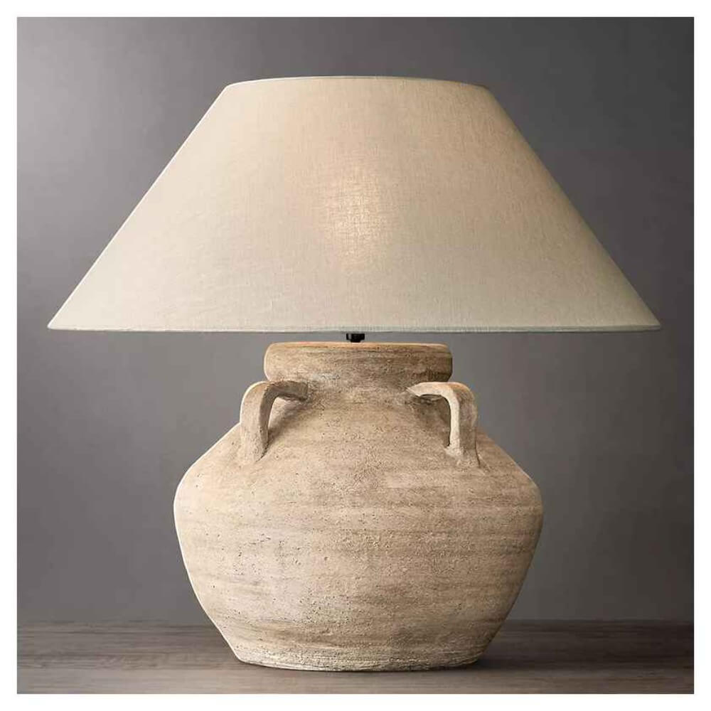 โคมไฟตั้งโต๊ะ YFACTORY  วัสดุเซรามิก ขนาด 42x42xH52 ซม. สีขาว_2