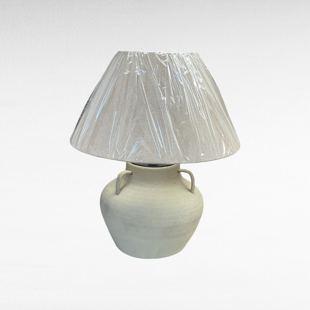 โคมไฟตั้งโต๊ะ YFACTORY  วัสดุเซรามิก ขนาด 42x42xH52 ซม. สีขาว_3