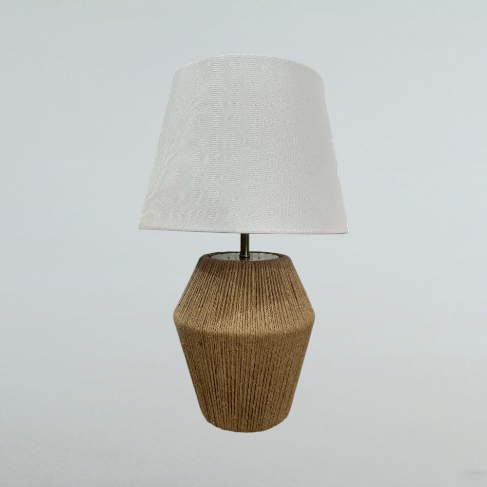 โคมไฟตั้งโต๊ะ YFACTORY  วัสดุเชือกป่าน ขนาด 326x26xH42 ซม. สีน้ำตาล_2