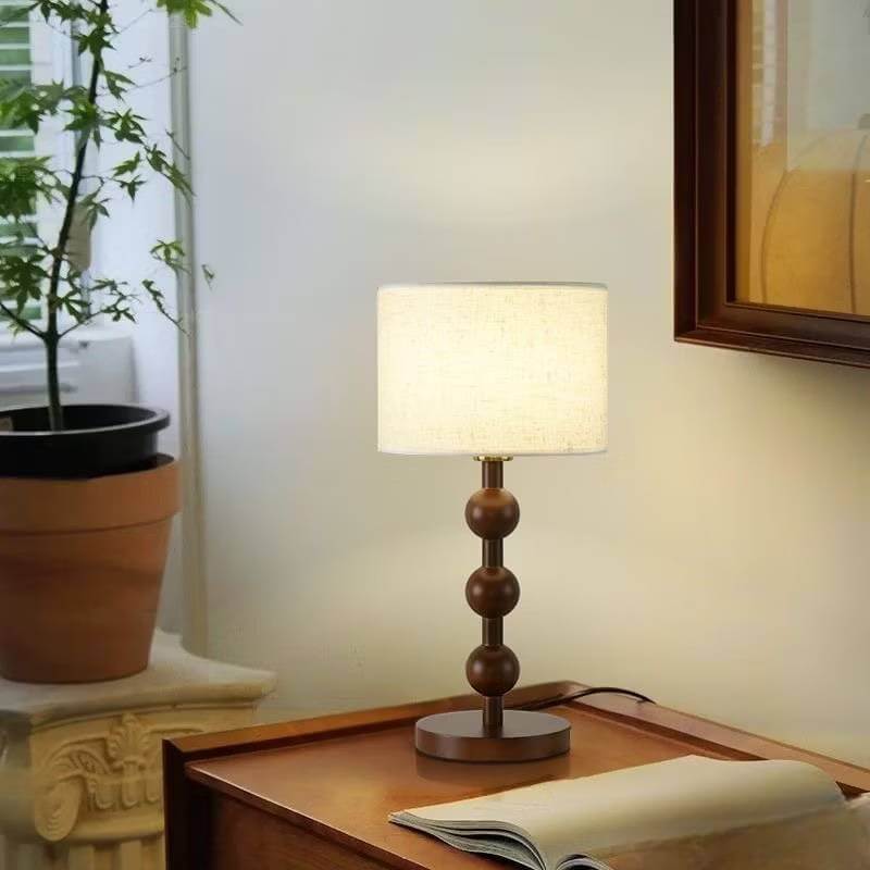 โคมไฟตั้งโต๊ะ YFACTORY รุ่น LT119500 ขนาด 40x40x70 ซม. สีวอลนัท_5