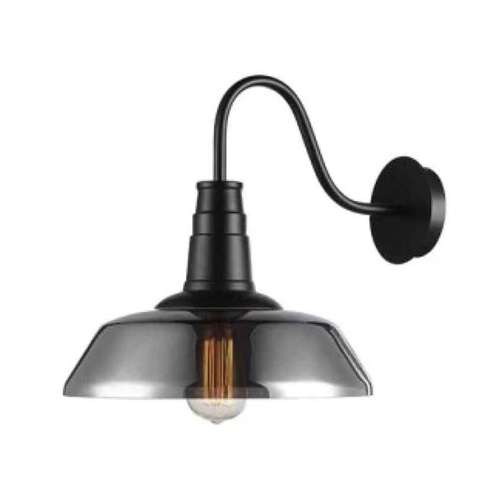 ไฟกิ่งภายในติดผนัง กระจกและโลหะ YFACTORY ขนาด 41.5 × 32 × 34 ซม. สีดำพร้อมที่ครอบสีสโมค_0