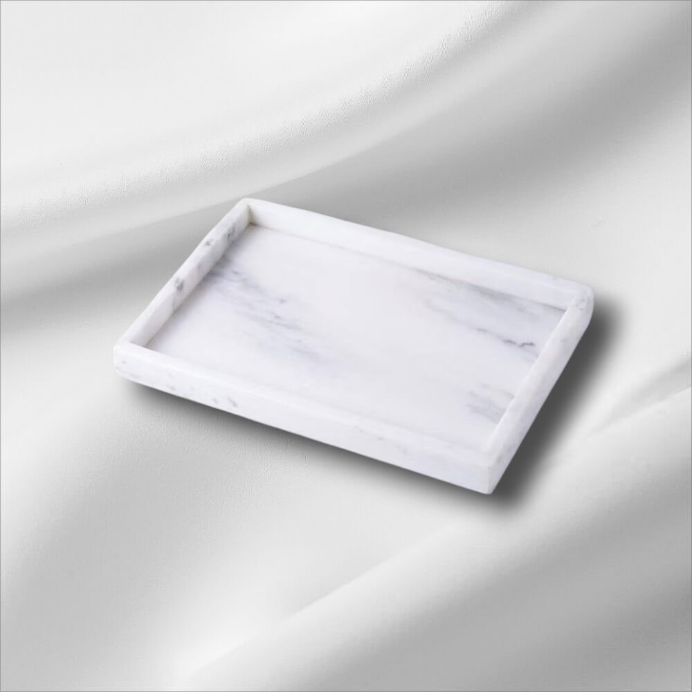 ถาดตกแต่งบ้าน YFACTORY ST002920 ขนาด 30X20X3 ซม. สีขาว