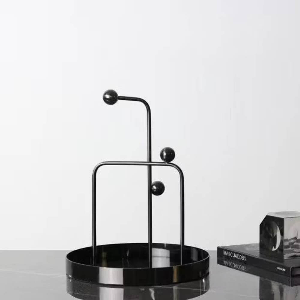 ถาดตกแต่งบ้าน YFACTORY ST009661 ขนาด 30X30X32 ซม. สีดำ