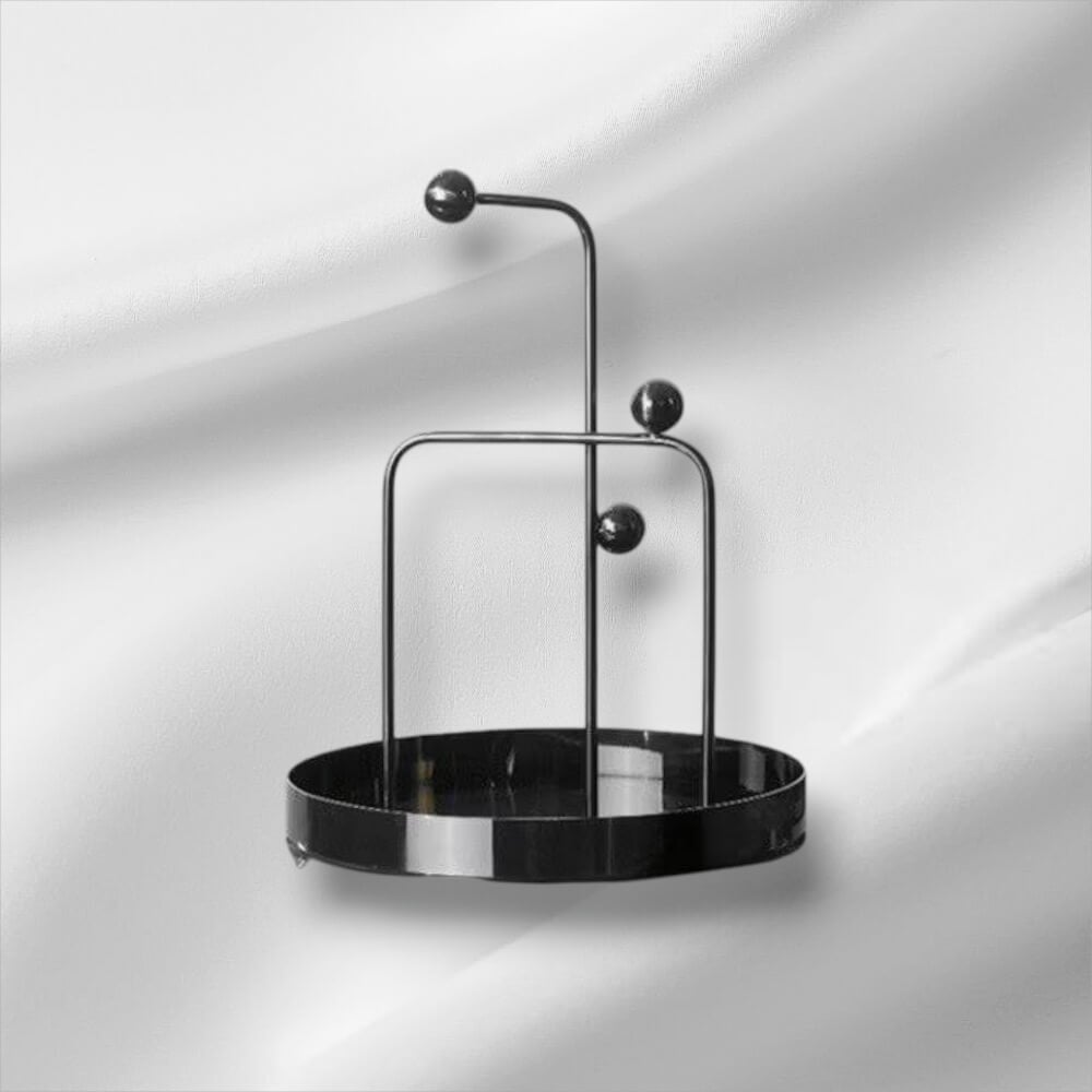 ถาดตกแต่งบ้าน YFACTORY ST009661 ขนาด 30X30X32 ซม. สีดำ