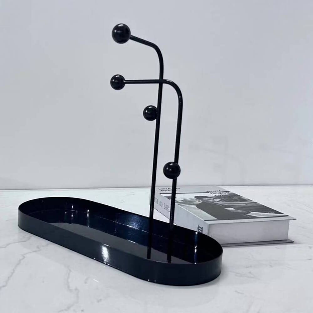 ถาดตกแต่งบ้าน YFACTORY ST009662 ขนาด 30X30X30ซม. สีดำ