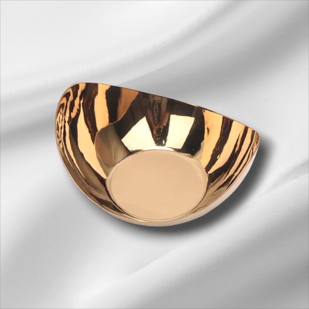 ถาดตกแต่งบ้าน YFACTORY ST106466 ขนาด 15.5X14.5X8ซม. สีโรสโกลด์