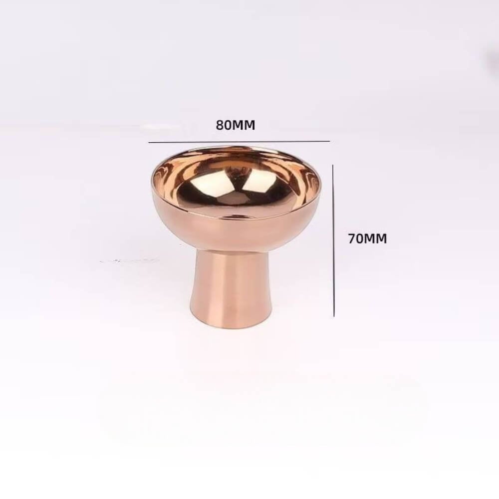 ชามตกแต่งบ้าน YFACTORY ST106470 ขนาด 8X8X7 ซม. สีโรซโกลด์