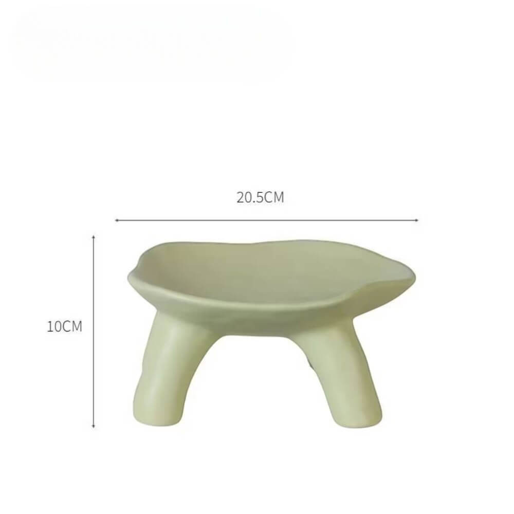 จานตกแต่งบ้าน YFACTORY ST112784 ขนาด 21X19X10 ซม. สีเขียว