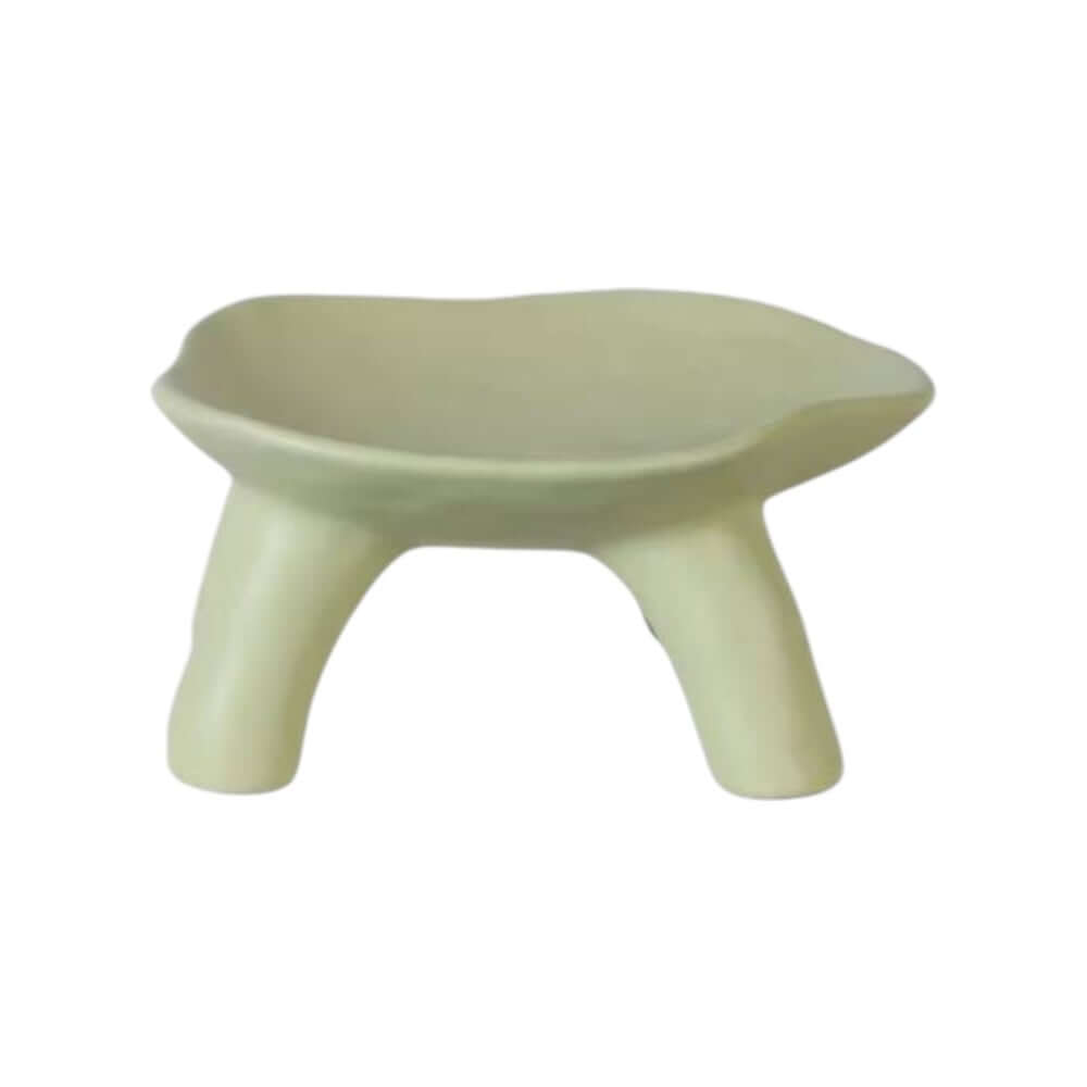 จานตกแต่งบ้าน YFACTORY ST112784 ขนาด 21X19X10 ซม. สีเขียว