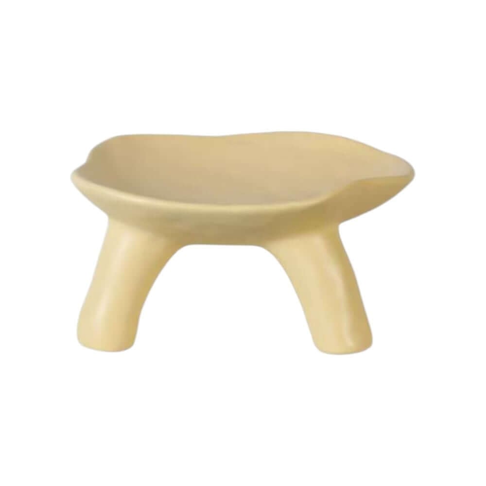 จานตกแต่งบ้าน YFACTORY ST112785 ขนาด 21X19X10 ซม. สีเหลือง