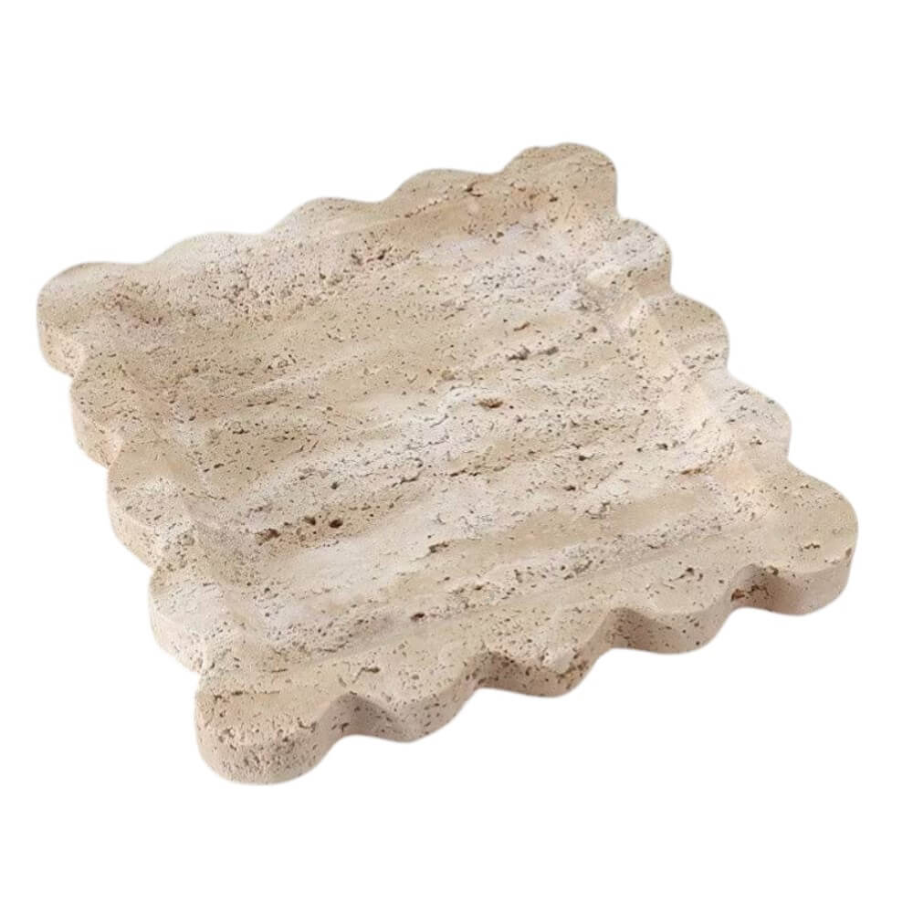 ถาดตกแต่งบ้าน YFACTORY ST113675 ขนาด 20X20X2 ซม. สีเบจ