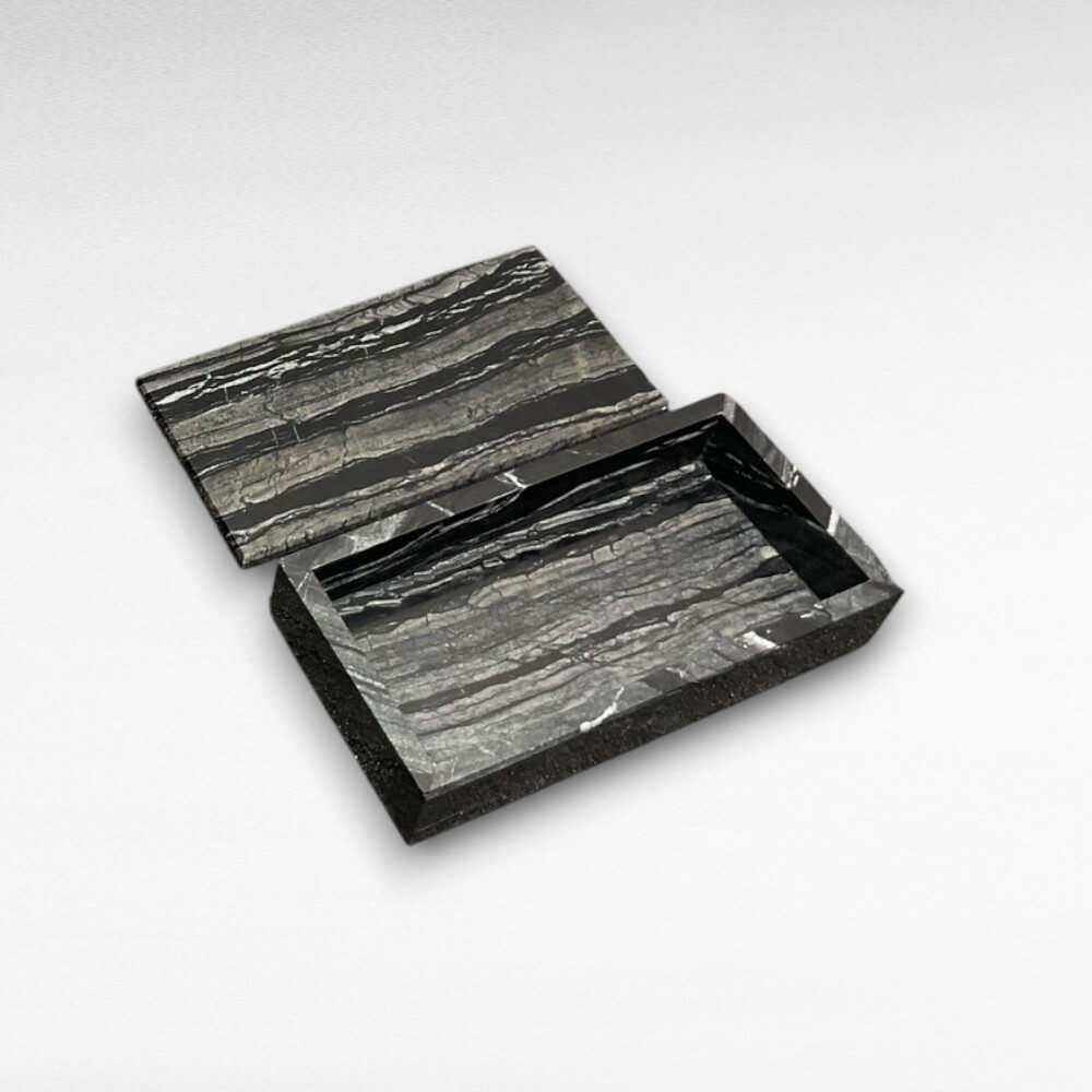 กล่องอเนกประสงค์ YFACTORY ST11242 ขนาด 25x13x6 ซม. สีดำ/เทา 