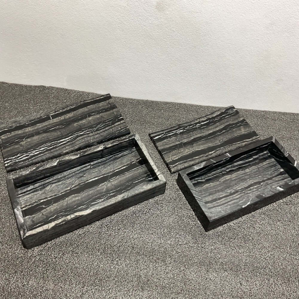 กล่องอเนกประสงค์ YFACTORY ST11243 ขนาด 30x15x6 ซม. สีดำ/เทา 