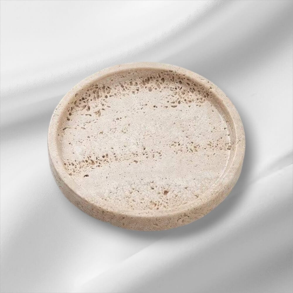 ถาดตกแต่งบ้าน YFACTORY ST122170 ขนาด 20X2.5 ซม. สีเบจ