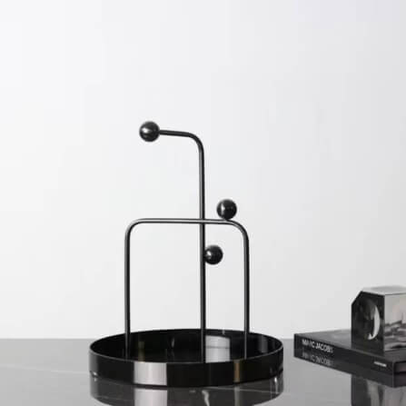 ถาดตกแต่งบ้าน YFACTORY ST009661 ขนาด 30X30X32 ซม. สีดำ_4