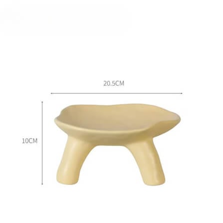 จานตกแต่งบ้าน YFACTORY ST112785 ขนาด 21X19X10 ซม. สีเหลือง_2