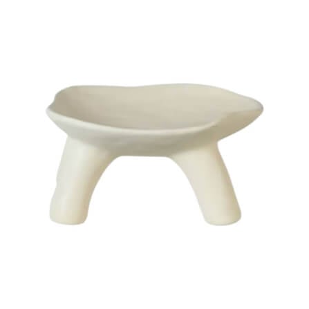 จานตกแต่งบ้าน YFACTORY ST112786 ขนาด 21X19X10 ซม. สีขาวนม_0