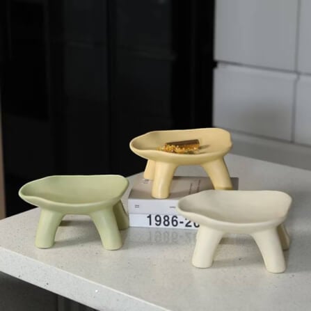 จานตกแต่งบ้าน YFACTORY ST112786 ขนาด 21X19X10 ซม. สีขาวนม_2