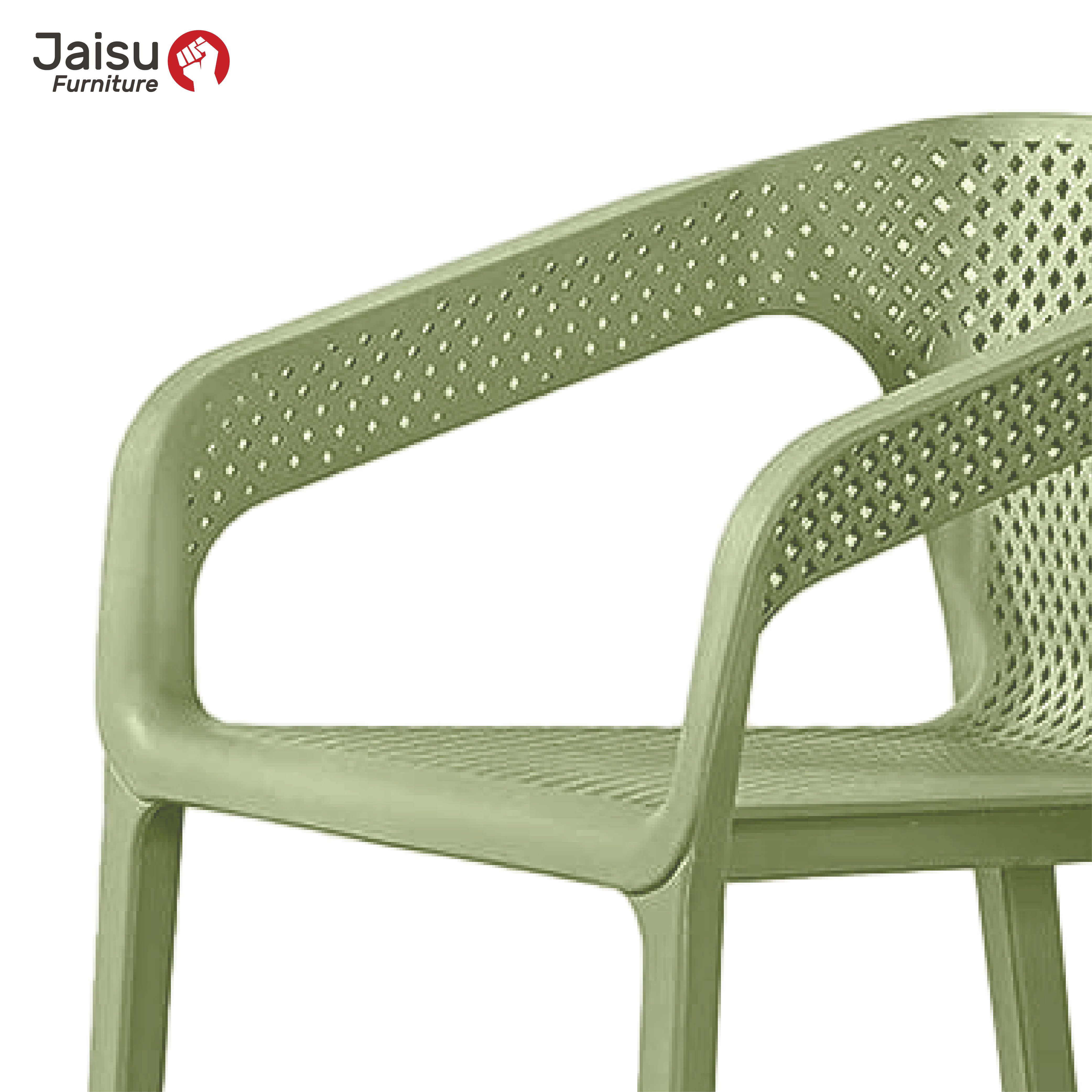 เก้าอี้พลาสติก Jaisu รุ่น 8313 ขนาด 74 ซม. สีเขียว_3