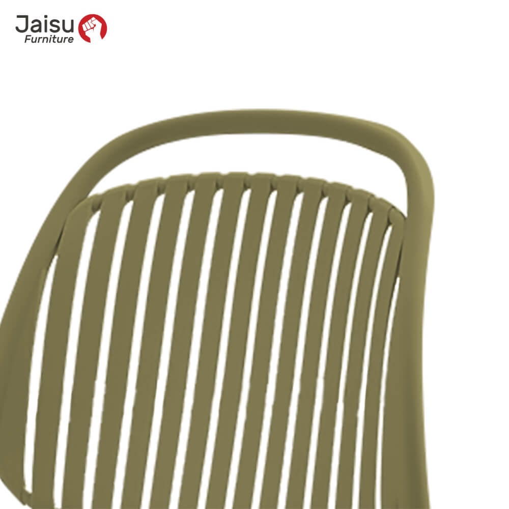 เก้าอี้พลาสติกมีพนักพิง Jaisu รุ่น 8051 ขนาด 81 ซม. สีเขียว