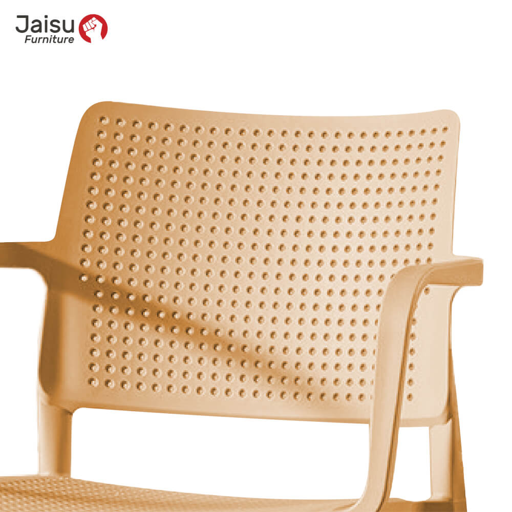 เก้าอี้พลาสติกมีพนักพิง Jaisu รุ่น 8339A ขนาด 79 ซม. สีเหลือง