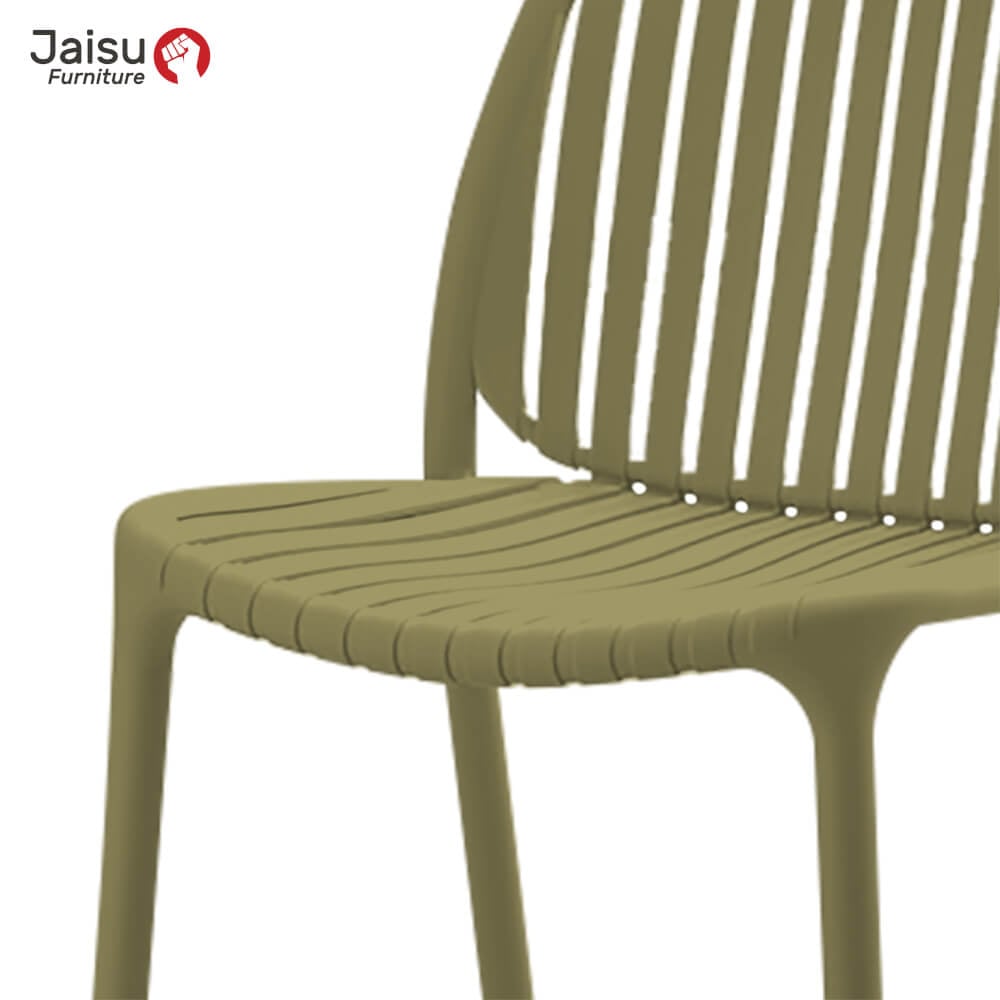 เก้าอี้พลาสติกมีพนักพิง Jaisu รุ่น 8051 ขนาด 81 ซม. สีเขียว
