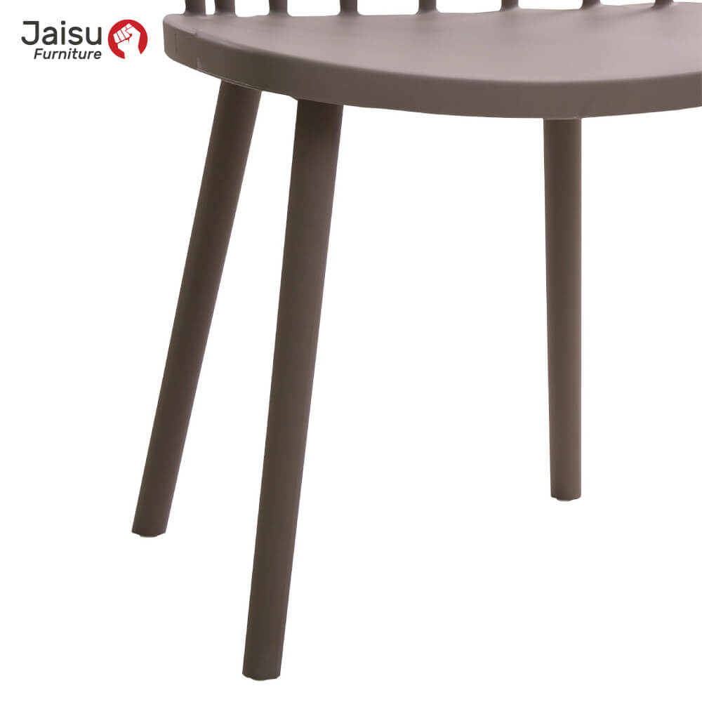 เก้าอี้พลาสติกมีพนักพิง Jaisu รุ่น8311A ขนาด 77 ซม. สีเทา